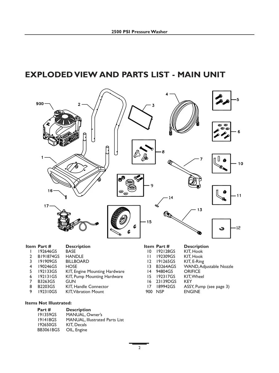 BRIGGS AND STRATTON, 01804, IPL.2